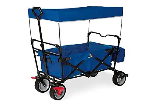 Faltbarer Bollerwagen Pinolino Klappbollerwagen Paxi DLX im Vergleich