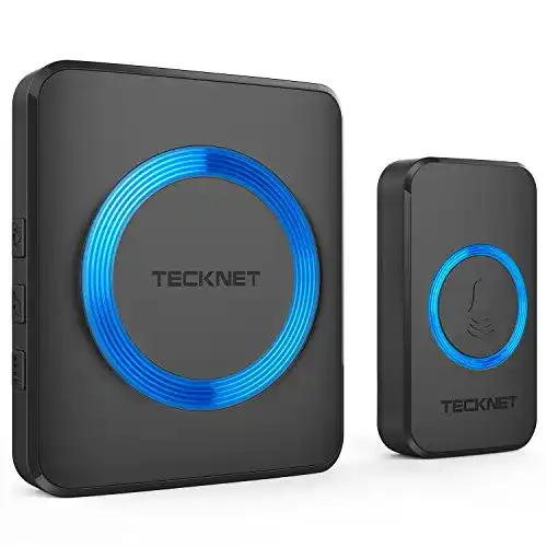 Funkklingel Tecknet IP65 Set für Außenbereich wasserdicht