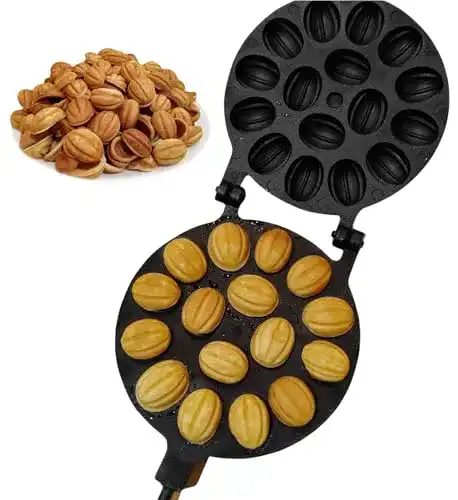 Zaubernuss Waffeleisen Petristor Walnuss Keksform 16