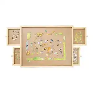 Puzzlebrett Mediashop Puzzletisch für bis zu 500 Teile mit 4 Schubladen