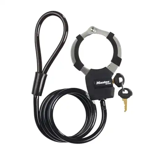 Kabelschloss Master Lock mit Schlüssel, 1 m für Scooter und Fahrrad