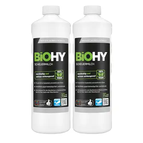 Scheuermilch BiOHY 2 x 1 Liter zur Entfernung von hartnäckigem Schmutz