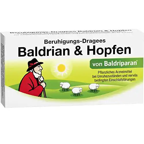 Baldrian-Dragees Baldriparan zur Beruhigung mit Baldrian und Hopfen