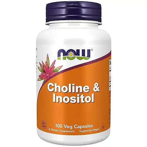 Cholin und Inositol von NOW Foods, 500 mg, 100 vegane Kapseln