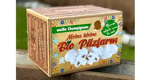 Pilzkultur Bio Champignon Komplettset 5kg zur Selbstzucht von Pilzen