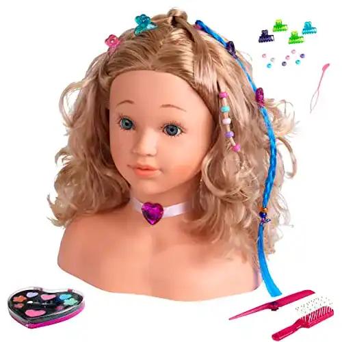 Schminkpuppe Klein 5240 – Prinzessin Coralie Frisierkopf