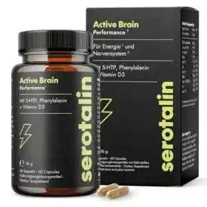 5-HTP Serotalin Active Brain Performance – Hochdosierte Kapseln mit Griffonia