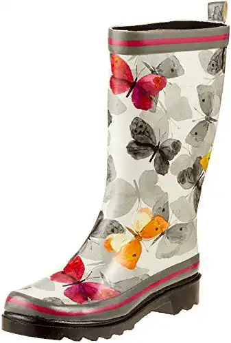 Gummistiefel für Damen mit Schmetterlingsdesign von Beck