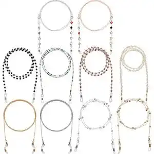 Brillenkette Frienda 10 Stück mit Perlen für Brillen und Sonnenbrillen