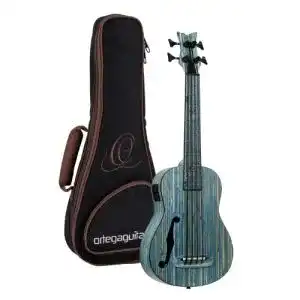 Bass-Ukulele Ortega Guitars Elektro-Akustisch mit F-Schallloch