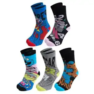 Bunte Socken United Labels 5 Paar Sesamstraße Socken für Herren