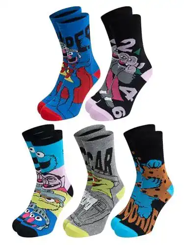 Bunte Socken United Labels 5 Paar Sesamstraße Socken für Herren