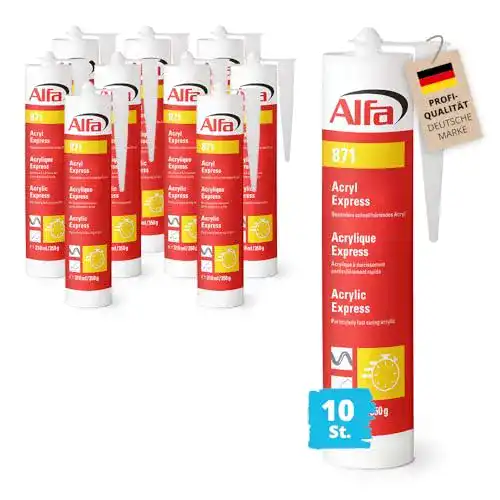 Maleracryl Alfa Acryl-Dichtstoff 310 ml in Weiß für Innen- und Außenbereich