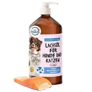 Lachsöl für Hunde und Katzen – Barf-Öl MeerBach & Rose 1 Liter