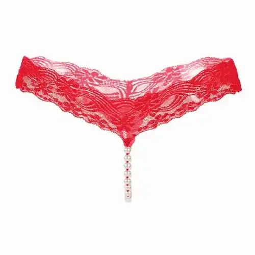 Perlenstring Erospa Perlen-G-String aus Spitze für Damen