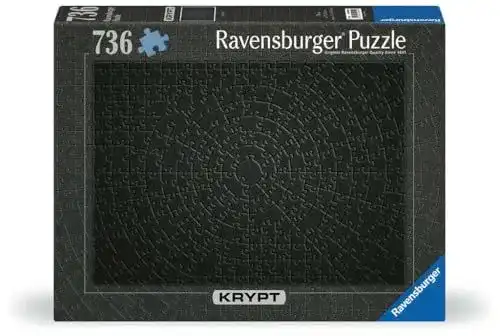 Ravensburger Puzzle Krypt Schwarz 736 Teile für Erwachsene und Kinder ab 14