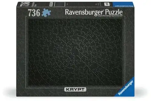 Ravensburger Puzzle Krypt Schwarz 736 Teile für Erwachsene und Kinder ab 14
