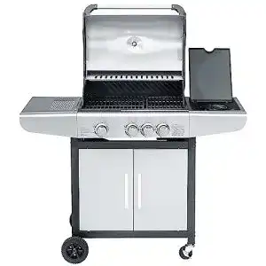 Justus 1303 04 Ares 3 SU Gasgrill aus Edelstahl in kompakter Größe