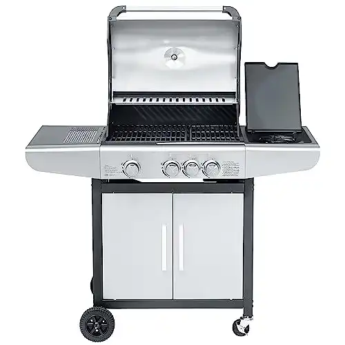 Justus 1303 04 Ares 3 SU Gasgrill aus Edelstahl in kompakter Größe