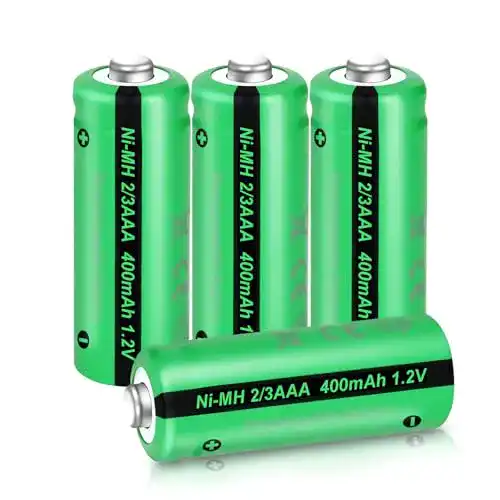 Akkus für Solarleuchten PKCELL 2/3AAA Wiederaufladbare NIMH-Batterien