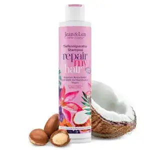 Jean & Len Repair Shampoo mit Kokosöl und Macadamia für geschädigtes Haar