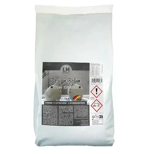 Knetbeton LM-Kreativ Knet Design Beton 18 kg für kreative Projekte