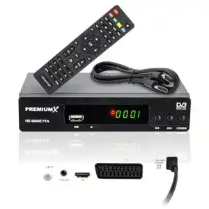 4K Sat-Receiver PremiumX Satelliten-Receiver HD 520SE-B FTA