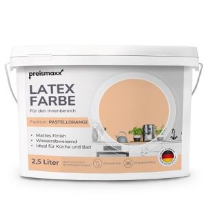 Latexfarbe matt Preismaxx für Innenräume in urbanen Farben