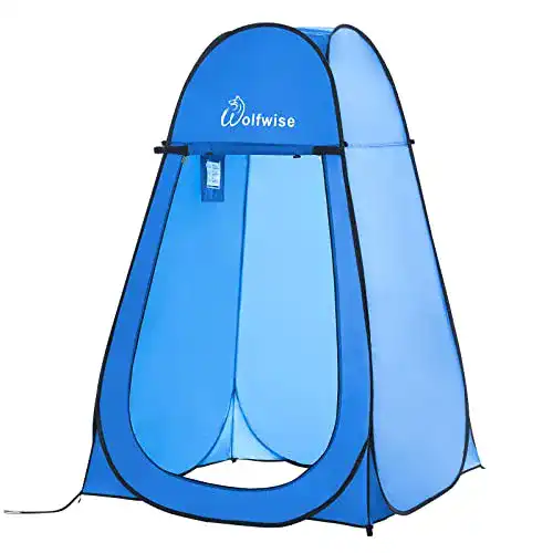 Wolfwise Pop-Up Duschzelt für Camping und Outdoor-Aktivitäten