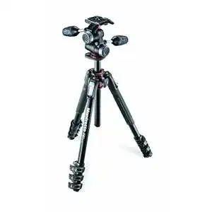 Manfrotto MK190XPRO4-3W Aluminium-Stativ Kit mit 3-Wege-Neiger