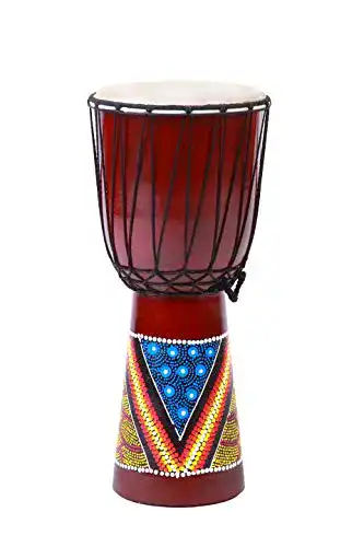 Djembe 20 cm x 10 cm für Kinder – Handbemalte Trommel