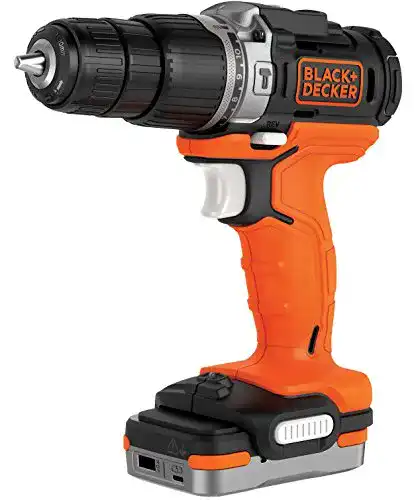 Black+Decker Akkuschrauber BDCHD12S1 mit 12V und 2.0 Ah