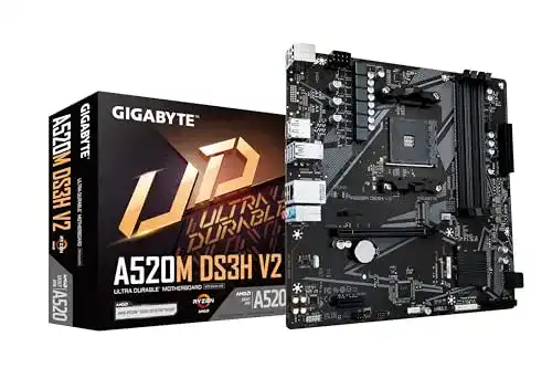 Gigabyte A520M DS3H V2 Mainboard AM4 mit DDR4 und HDMI-DP