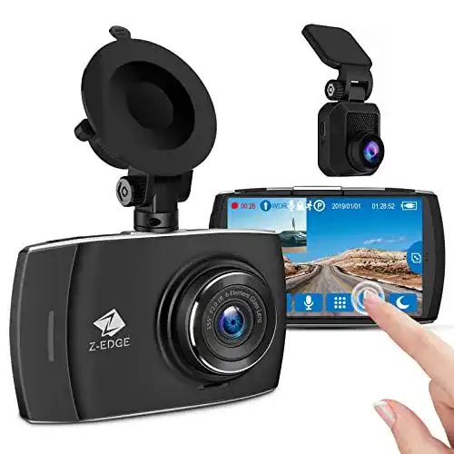 Z-Edge Dual Dashcam mit Front- und Rückkamera, 2K 1440P