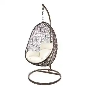 Hängesessel Rattan Kideo Komplettset mit Gestell