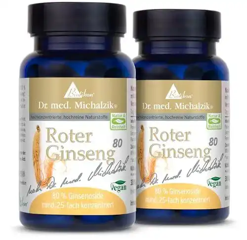 Ginseng-Kapseln von Biotikon mit rotem koreanischen Ginseng
