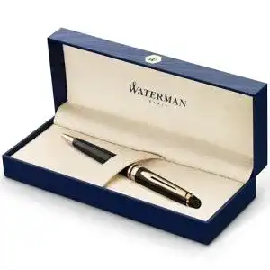 Waterman Kugelschreiber Expert Hochglänzend Schwarz mit Goldakzenten