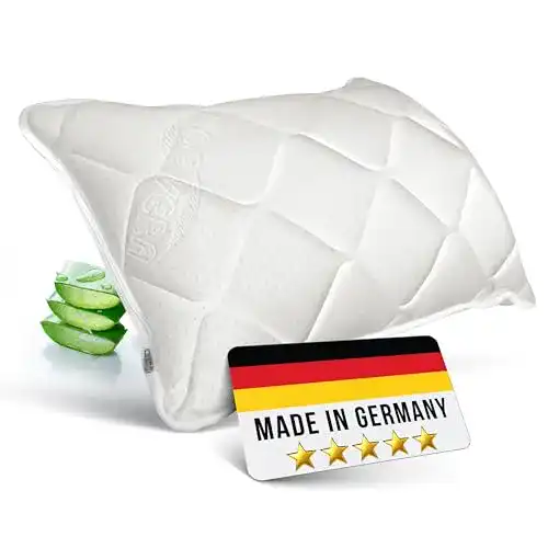 Aloe Vera Kissen Rosenkern Kopfkissen 40×60 cm – Made in Germany