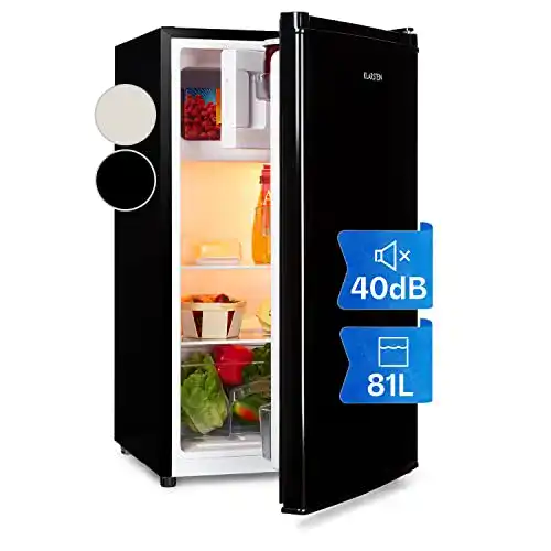Klarstein Cool Cousin Mini-Kühlschrank mit 80 Litern in Schwarz