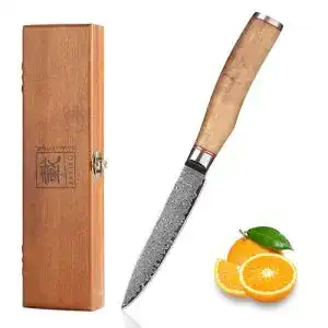 Zayiko Kurumi Premium Allzweckmesser aus Damaststahl