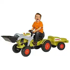 Trettraktor BIG Claas Celtis Loader mit Anhänger für Kinder