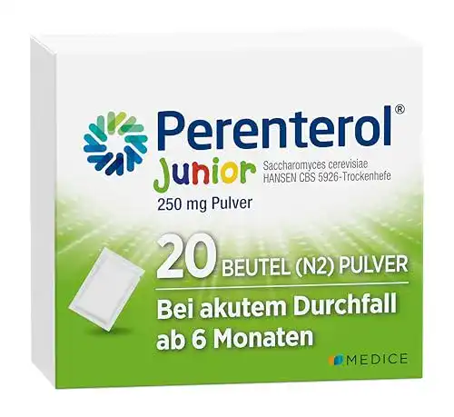 Durchfallmedikament Perenterol junior 250 mg Pulver für Kinder
