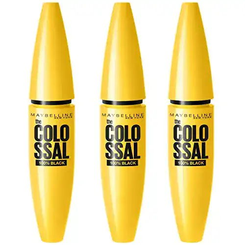 Maybelline New York Volum’Express Mascara The Colossal, 100% Black, 3 x 10,7 ml