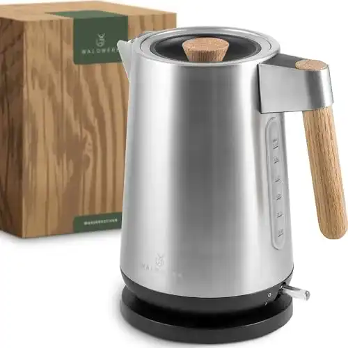 Wasserkocher 3000 Watt mit Eichenholzgriff und Edelstahl