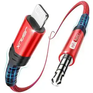 Lightning auf Klinke Jsaux iPhone AUX Kabel 1,8M für Auto und Audio