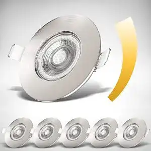 Dimmbarer LED-Spot B.k.licht – 6er Set Einbaustrahler für Badezimmer