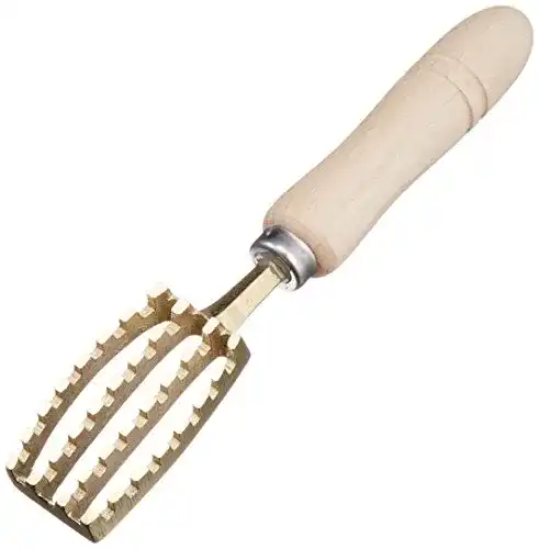 Fischentschupper Yamasho BUL20001 aus Messing mit Holzgriff