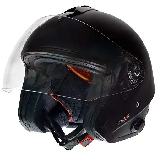 Rueger Helm RF-730 Bluetooth Jethelm für Motorrad und Roller