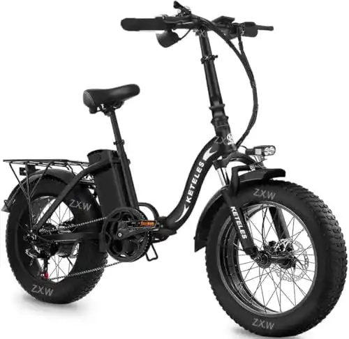 Alu Klapprad KETELES Klapprad Elektrofahrrad 20 Zoll, 48 V 18Ah