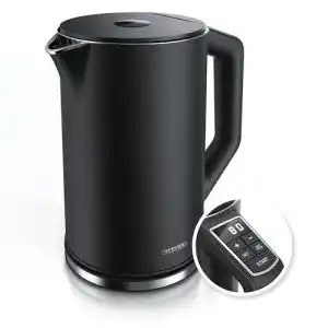 Edelstahl Wasserkocher Arendo Elegant mit Temperatursteuerung